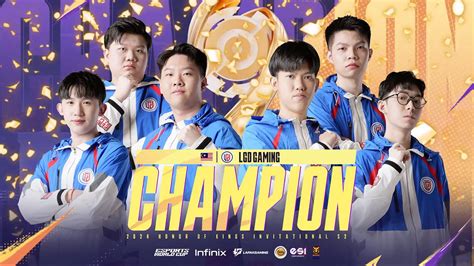 LGD Gaming MY Claims Honor Of Kings Invitational Season 2 Crown In A