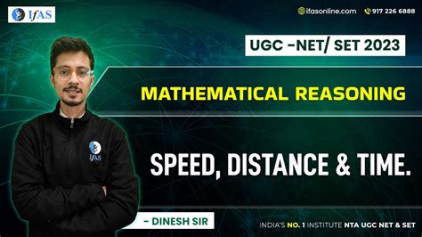 Mathematical Reasoning Speed Distance Time UGC NET SET 2023