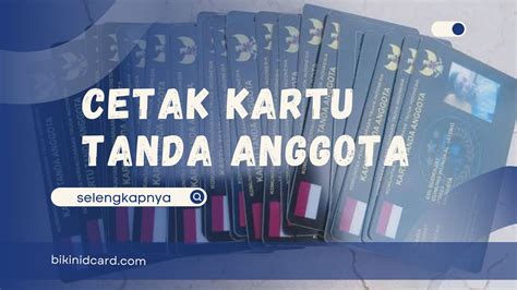 Cetak Kartu Tanda Anggota Kunci Identitas Dan Manfaatnya Bagi