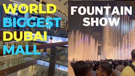 Dubai Mall And Fountain Show Biggest Mall Of Dubai Dancing