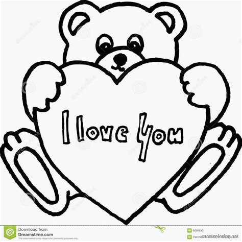 Teddy Bear And Heart Coloring Pages Coloring Nation