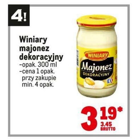 Promocja Winiary Majonez Dekoracyjny Ml W Makro