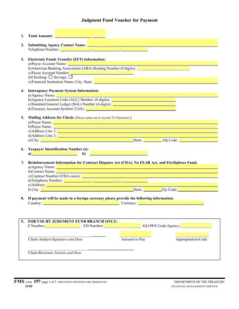 Fms Form 197 Fill Out Printable PDF Forms Online