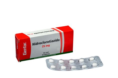 GENFAR HIDROCLOROTIAZIDA GENFAR 25 MG TABLETAS X 30