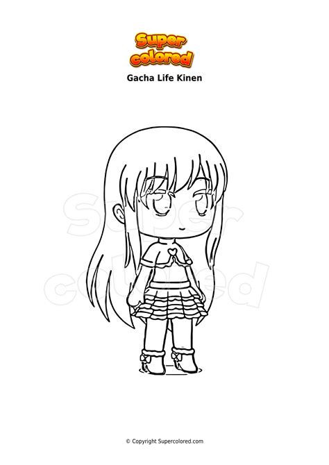 Disegno Da Colorare Gacha Life Kinen