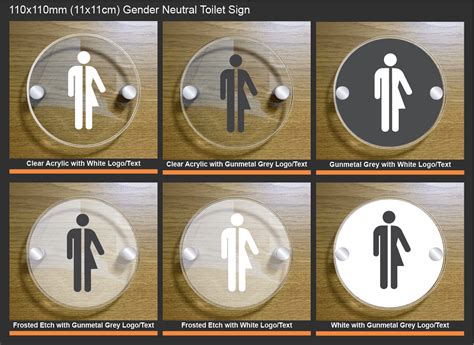 Gender Neutral Toilet Signs Acrylic And Perspex Gender Neutral Sign