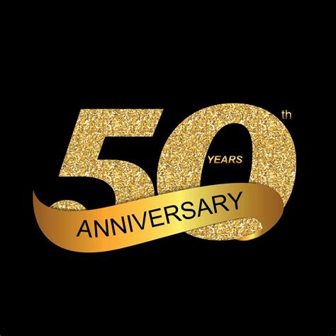 Template Logo 50th Anniversary Vector Illustration 4551383 Vector Art At Vecteezy