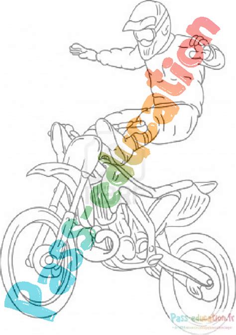 Coloriage Moto Cross Gratuit T L Chargez Et Imprimez Des Dessins De