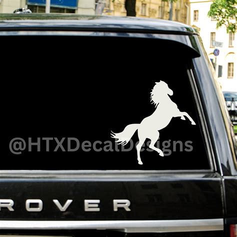 Horse Silhouette Car Decal Jumping Horse Car Decal Horse Etsy