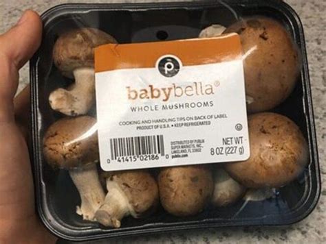 Publix Baby Bella Whole Mushrooms 84 G Nutrition Information Innit