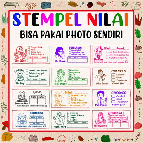 Jual Stempel Nilai Guru Penilaian Guru Koreksi Checked Reward