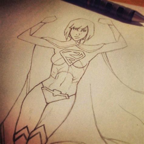 Supergirl Sketch By Deli Yu Deviantart On DeviantART Supergirl