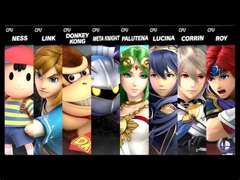 Ness Vs Link Vs Donkey Kong Vs Meta Knight Vs Palutena Vs Lucina Vs