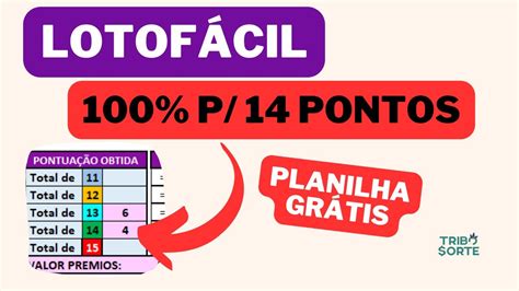 Garantido Para Pontos Essa Planilha Gr Tis Lotofacil