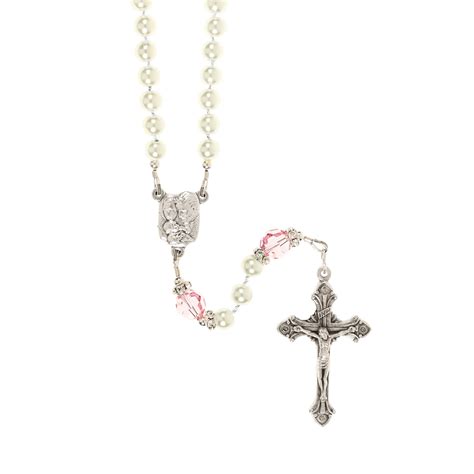 Holy Family Baptism Rosary - Girl | Rosary.com™