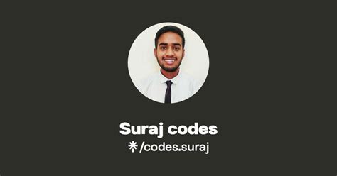 Suraj Codes Twitter Instagram Linktree