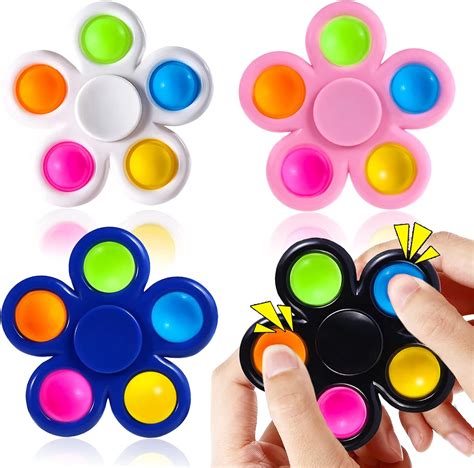 Scione Pop Fidget Spinners 4 Pack Pop Fidget Pack Fidget