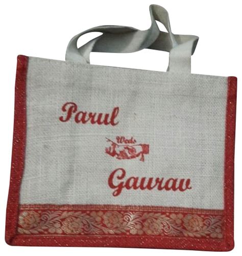 White And Red Printed Jute Marriage Bag Capacity 5 Kg At Rs 160 Piece