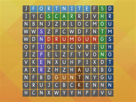 Fortnite Wordsearch