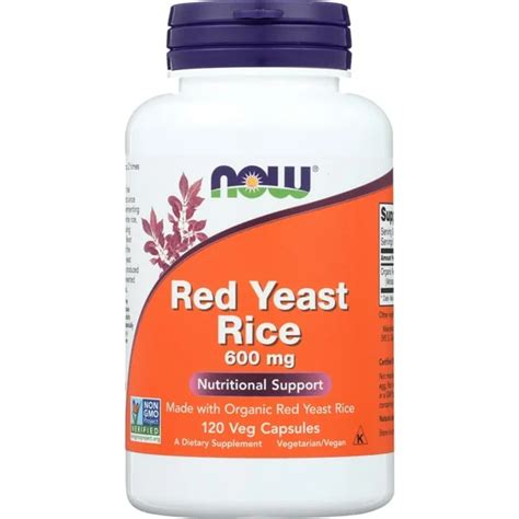 Now Foods Red Yeast Rice Mg Cap Harvest Natural Foods