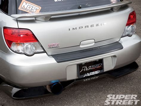 Subaru Wrx Plus Wagon Mid Spoiler And Rear Bumper Fender Off