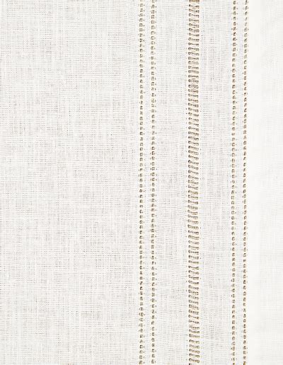 Drawn Thread Ladder Hem Stitch Edge Ivory White Pure Linen