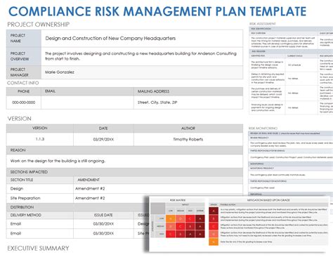 Free Compliance Risk Templates Matrix Register And Assessment