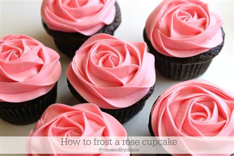 How To Frost A Rose On A Cupcake Video Created By Diane