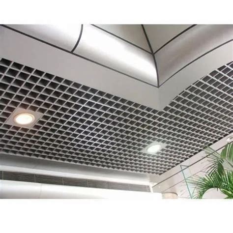 Aluminum White Aluminium Grid False Ceiling For Office Thickness 6 Mm At Rs 55sq Ft In Delhi