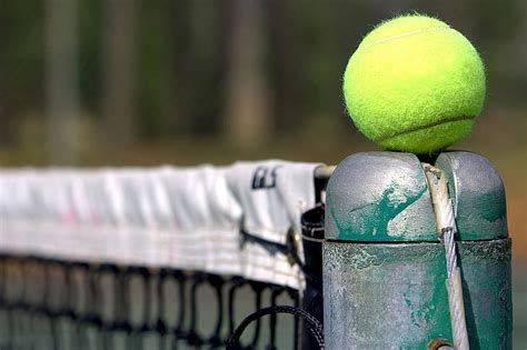 Hd Wallpaper Tennis Court Clay Yellow Ball Babolat White Line