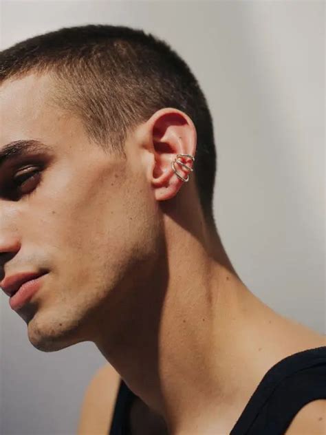 Bold Conch Piercing Ideas For Men Styleoholic In Men S