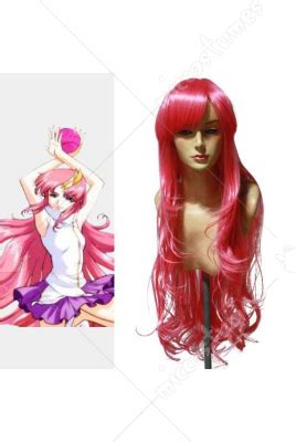 Discount Gundam Seed Lacus Clyne Cosplay Wig For Sale