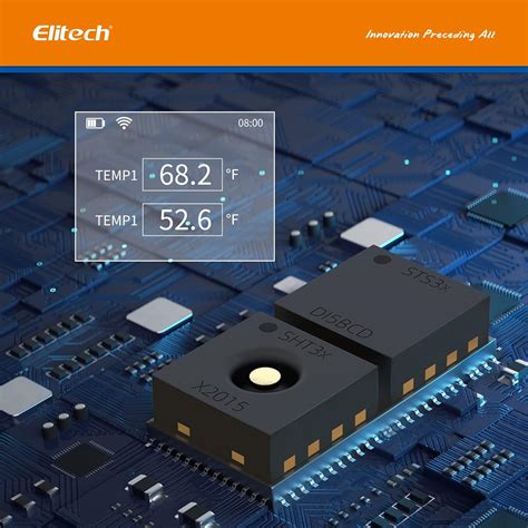 Elitech Registrador De Datos De Temperatura Grabadora Digital Monitor