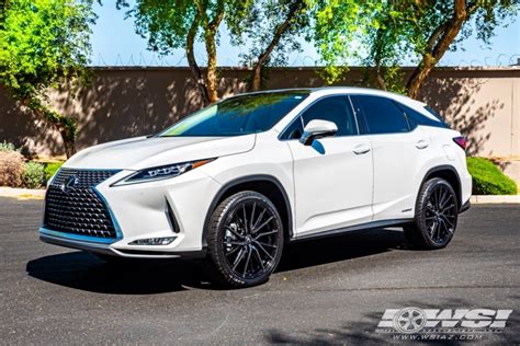 2021 Lexus RX With 22 Vossen HF 4T In Gloss Black Machined Smoke Tint