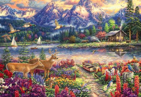 Chuck Pinson Spring Mountain Majesty Teile Grafika Puzzle