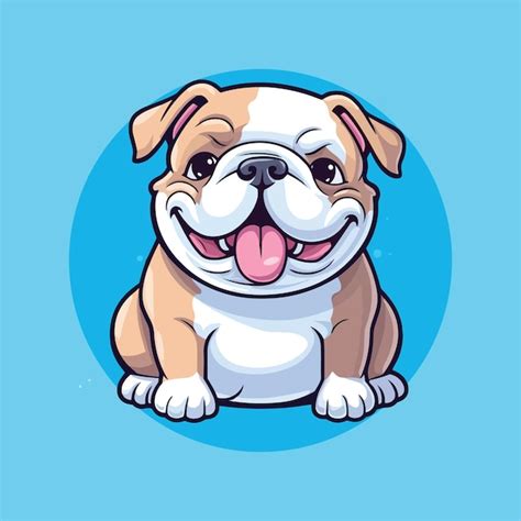 Premium Vector Bulldog Cute Little Cartoon Kawaii Anime Character