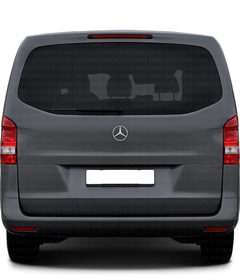 Mercedes Benz Vito 2014 2019 Dimensions Rear View