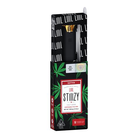 5g Strawberry Cough Liiil Stiiizy Disposable Vape Pen Sativa