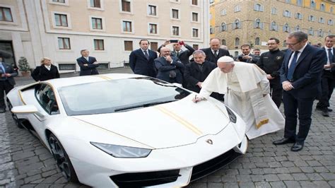 What Pope Francis chose to do with a limited edition Lamborghini sports ...