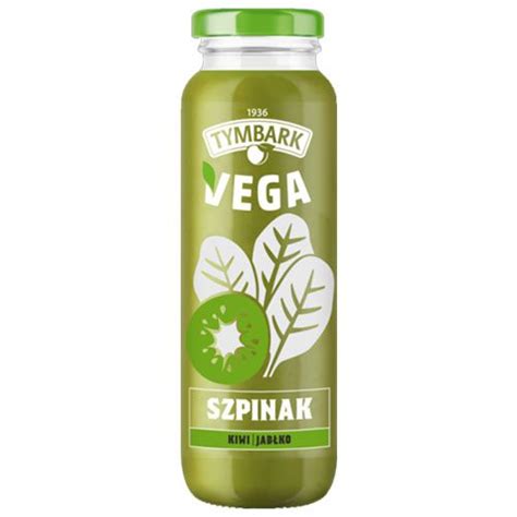 Tymbark Vega Sok Wieloowocowo Warzywny Szpinak kiwi i jabłko 250 ml