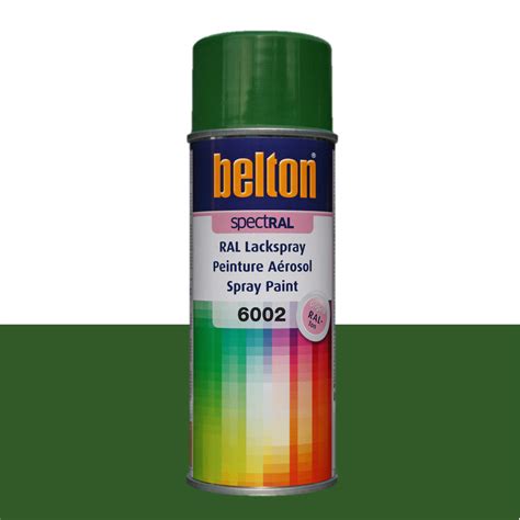 Lavgrøn Ral6002 Grøn spraymaling 400ml Belton Spray maling