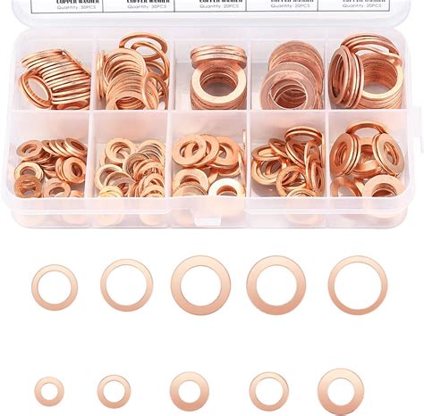 Amazon Jeseny Pcs Flat Washers Assortment Set Copper Metric