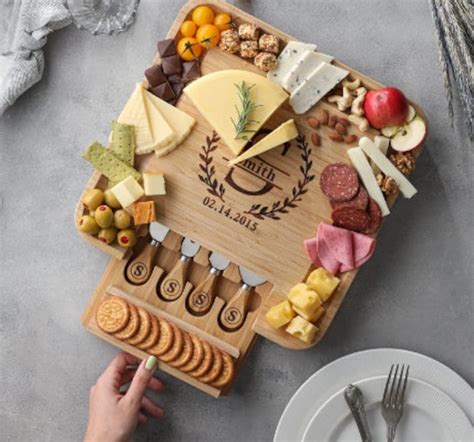 Personalized Charcuterie Board Custom Cheese Board With Engraving