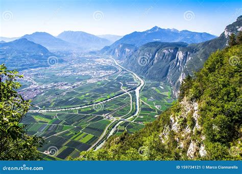 View Of The Val D`adige A Valley Of The Adige River Italy Stock Image