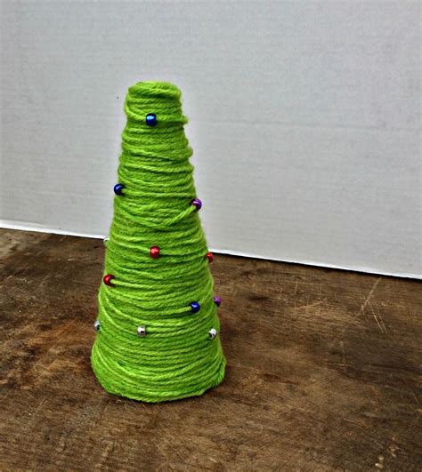 Yarn Wrapped Christmas Trees Gagen Girls