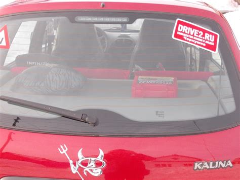 накладка на шильдик — Lada Калина Универсал (1G), 1,6 л, 2012 года ...