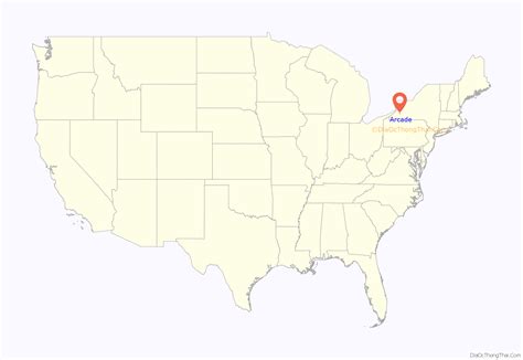 Map Of Arcade Village New York Thong Thai Real