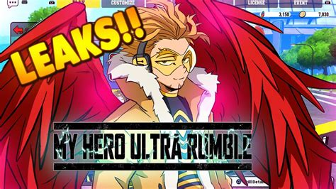 New Leaks Hawks Character And Skills My Hero Ultra Rumble Youtube