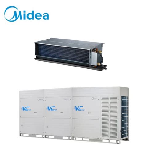 Midea 1000cfm High Static Pressure Vrf Vrv Indoor Ceiling Ducted Split Air Conditioner Fan Coil