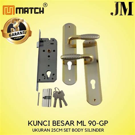 Jual Tinggal Pasang Kunci Pintu Rumah Ukuran Besar Match Include Body